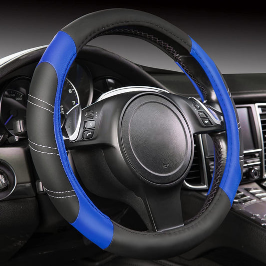 Line Rider Microfiber Leather Sporty Steering Wheel Cover