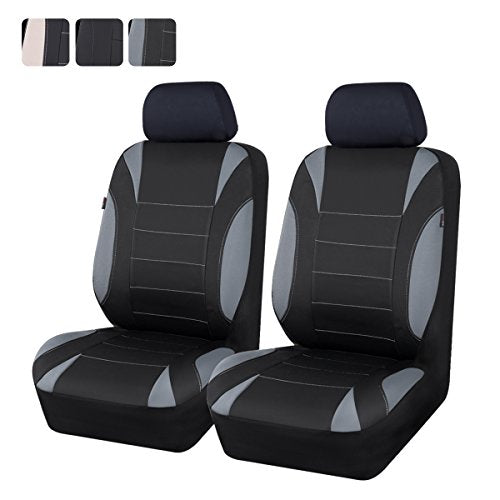 CAR PASS Neoprene Waterproof Seat Covers, Universal Fit Black Full Sets, Protective Interior Covers for Auto SUV, Vans, Sedans, Trucks