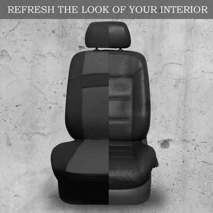 CAR PASS Seat Cover Full Sets, 3D Air Mesh Car Seat Cover with 5mm Composite Sponge Inside,Airbag Compatible Universal Fit for SUV,Vans,sedans, Trucks, Automotive Interior Covers(All Black)