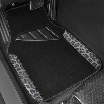 CAR-PASS Waterproof Universal Fit Car Floor Mats, Car Mats Fit for SUV,Vans,sedans, Trucks,Set of 4pcs Car Carpet with Driver Heel Pad (Beige)