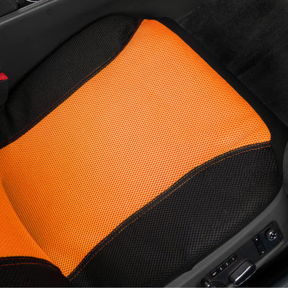 CAR PASS Seat Cover Full Sets, 3D Air Mesh Car Seat Cover with 5mm Composite Sponge Inside,Airbag Compatible Universal Fit for SUV,Vans,sedans, Trucks, Automotive Interior Covers(All Black)