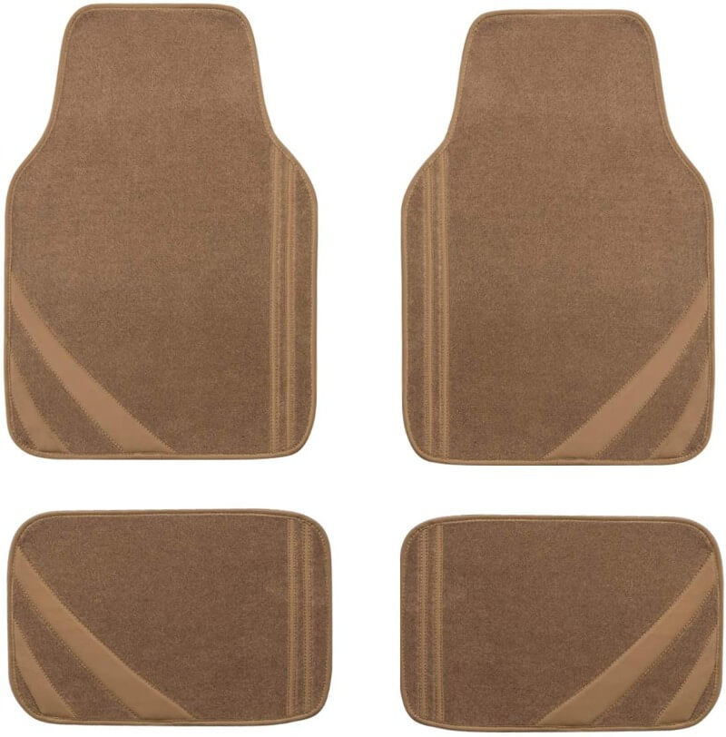 Universal Waterproof Car Floor Mats with Heel Pad,Universal fit for Suvs,Trucks,sedans,Set of 4