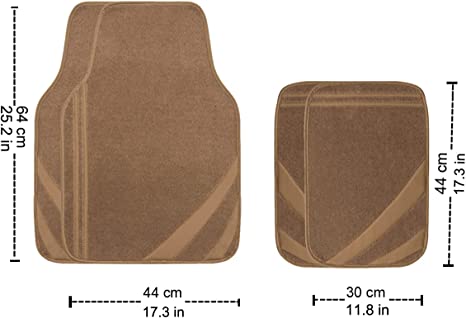 Universal Waterproof Car Floor Mats with Heel Pad,Universal fit for Suvs,Trucks,sedans,Set of 4